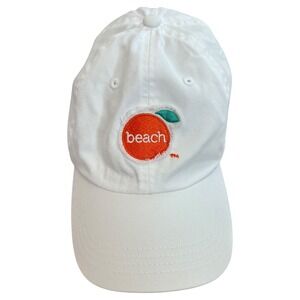 The Beach‎ Store - Orange Beach Youth Cap White Embroidered Hat Ages 5–12